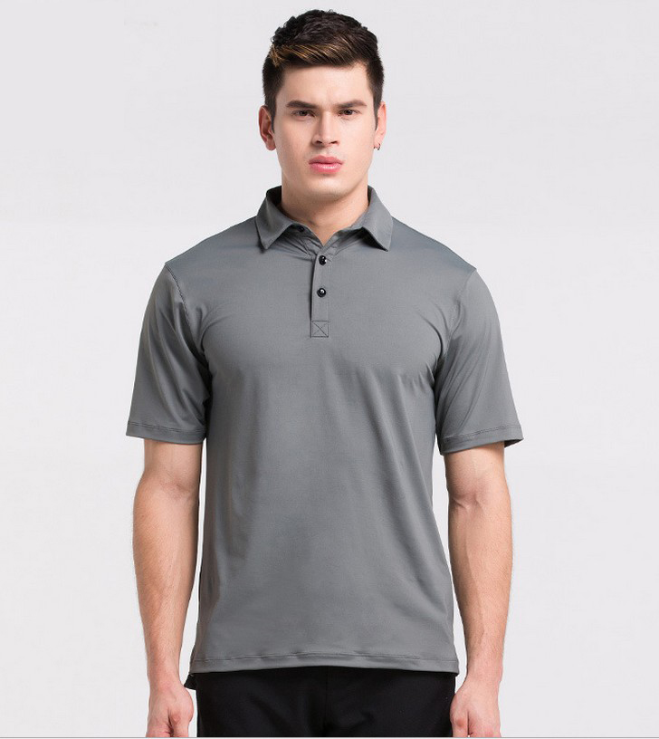 YG1040 Men s  Short Sleeve Solid Style Summer Sports shirt